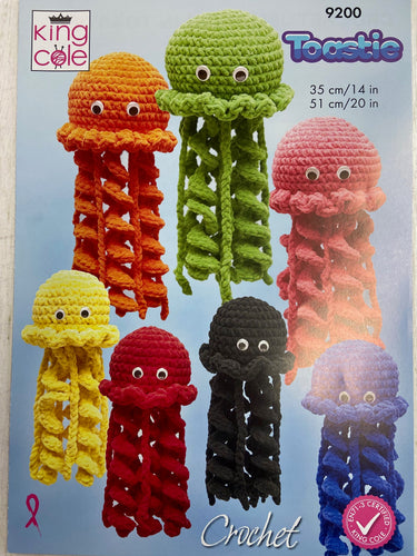 king cole jellyfish jelly fish amigurumi crochet pattern toastie fabric shack malmesbury