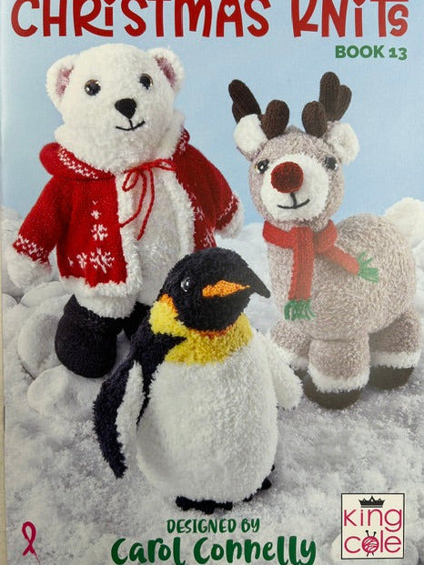 king cole knitting pattern book christmas knits 13 carol connolly fabric shack malmesbury