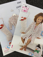 king cole knitting pattern kids children childs dressing gown stocking snowman yummy chunky knit yarn fabric shack malmesbury
