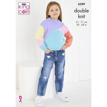 king cole knitting pattern kids jumper cardigan 6289 double knit dk fabric shack malmesbury