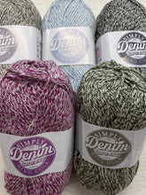 king cole simply denim cotton blend 100g yarn wool knitting crochet knit fabric shack malmesbury various colours