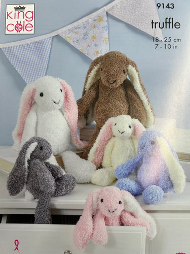 king cole truffle hare rabbit bunny toys knitting pattern fabric shack malmesbury