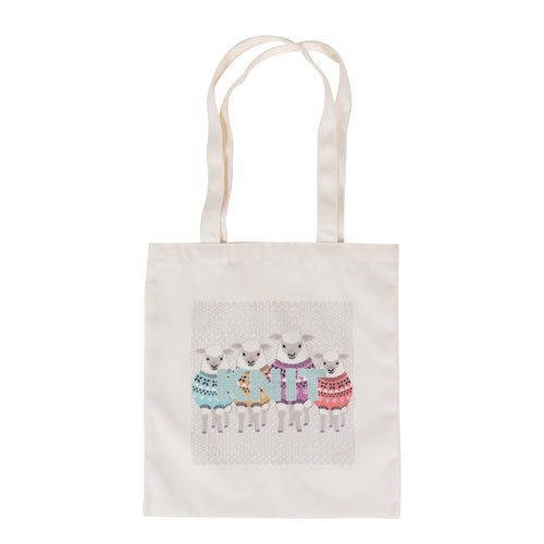knit sheep tote shopping bag fabric shack malmesbury MR4673_01