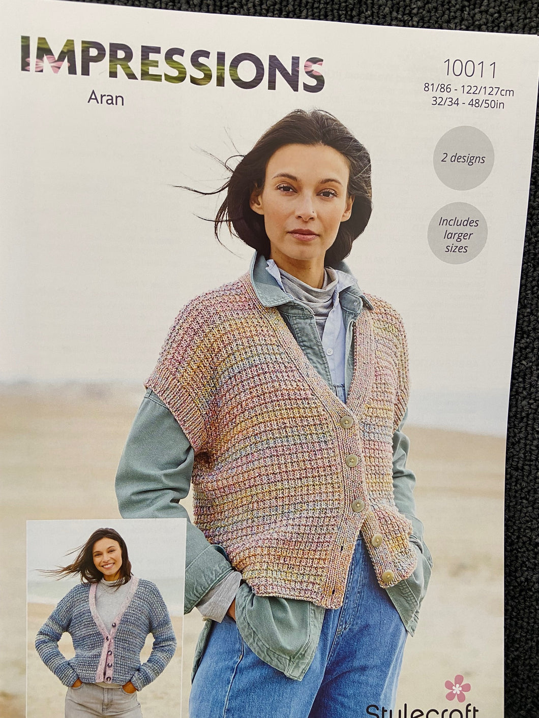 ladies cardigan stylecraft impressions aran knitting pattern 10011 fabric shack malmesbury