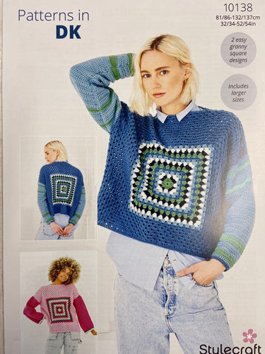 Stylecraft Special DK Double Knit Ladies Jumpers Crochet Pattern 10138