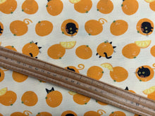 leezaworks dear stella furruit platter cat black fruit orange lemon straw cotton fabric shack malmesbury