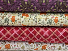 lewis & and irene loch lewis brushed cotton flannel highland cow thistle plaid check fabric shack malmesbury