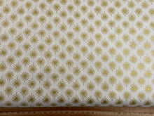 lewis & and irene away in a manger christmas cotton star stars cream gold metallic fabric shack malmesbury