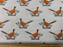 lewis & and irene country life reloved pheasant shoot shooting bird wild cotton fabric shack malmesbury dark cream