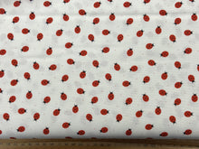 lewis & and irene small things country garden ladybird ladybirds cream cotton fabric shack malmesbury