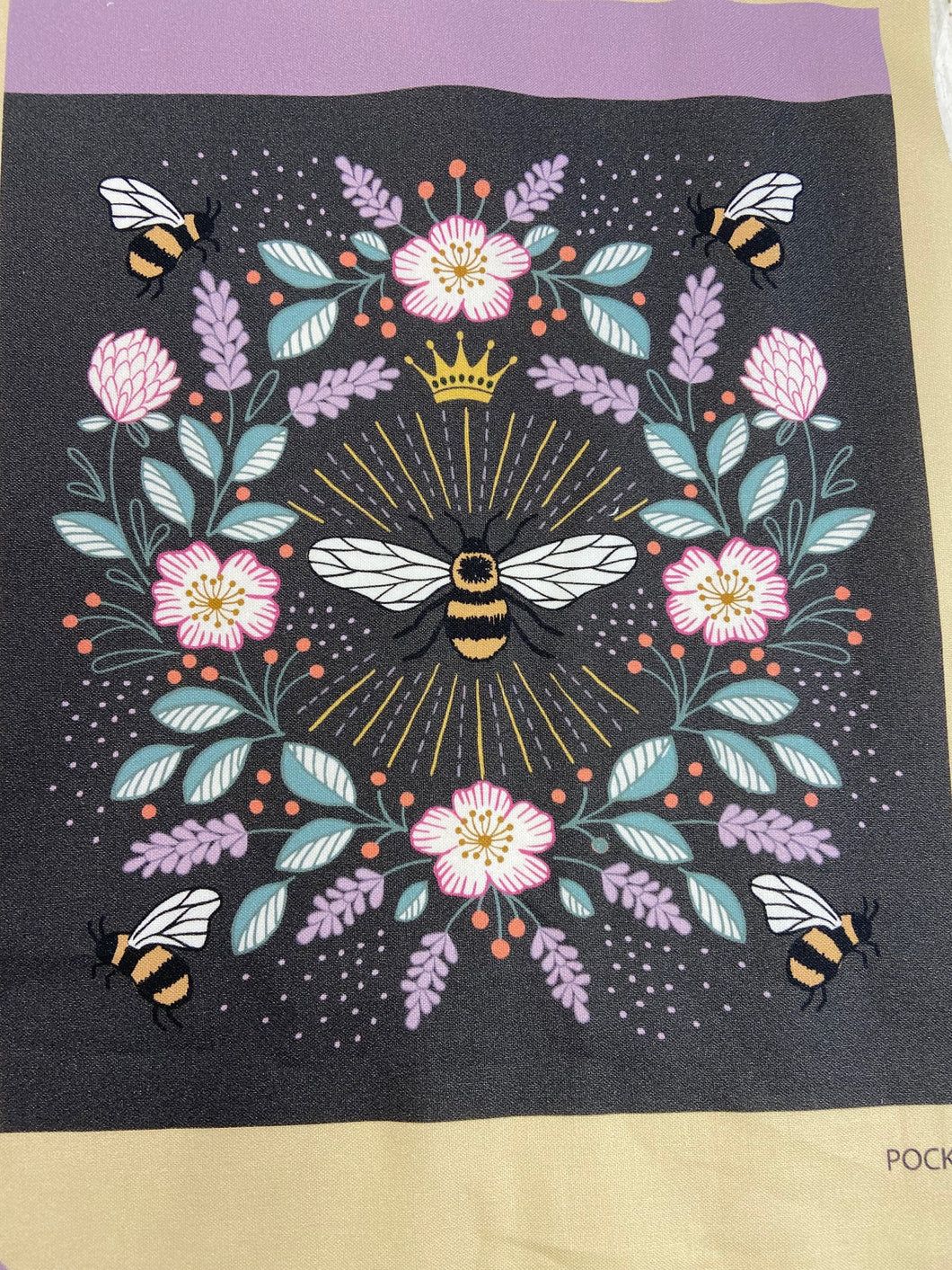 lewis irene honey bee bumble apron panel beginners sewing project cotton fabric shack malmesbury 2