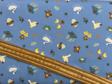 lewis and & irene small things fairytales fairy tales ugly duckling blue cotton fabric shack malmesbury