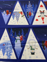 lewis and irene eva melhuish tomtens forest friends bunting panel christmas holidays hare fox santa 3