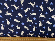 lewis and irene eva melhuish tomtens forest friends hare stars navy blue christmas holidays hare fox santa