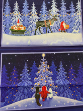 lewis and irene eva melhuish tomtens forest friends placemat place setting 6 plate panel christmas holidays hare fox santa 3