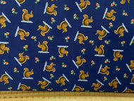lewis and irene eva melhuish tomtens forest friends squirrels nuts navy blue christmas holidays hare fox santa