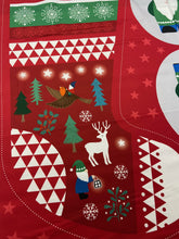 lewis and irene hygge glow tontem gnome nisse giant christmas stocking pillow cotton fabric panel shack malmesbury