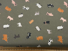 lewis and irene small thigs country cotton fabric shack malmesbury quiltng sewing farm animals country green