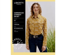 liberty dressmaking dress making pattern camargue cowbot shirt xxl xxxl  fabric shack malmesbury LIB202B