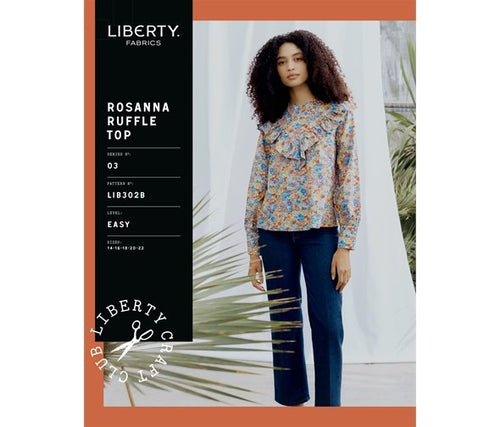 liberty dressmaking dress making pattern Rosanna ruffle top 14-22 fabric shack malmesbury LIB302B