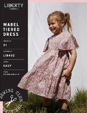 liberty dressmaking dress making pattern mabel tiered dress 6m-4yr  fabric shack malmesbury LIB402