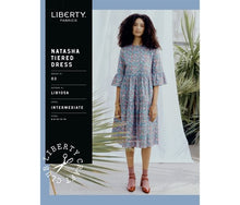 liberty dressmaking dress making pattern natasha tiered dress 6-14  fabric shack malmesbury LIB105A