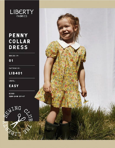 Liberty Penny Collar Dress (LIB401) Dressmaking Pattern Various Sizes