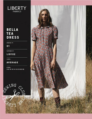 liberty dress making pattern bella tea dress fabric shack malmesbury 6-22