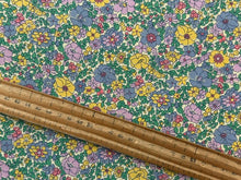 liberty everlasting arley rose flower floral blue yellow cotton fabric shack malmesbury