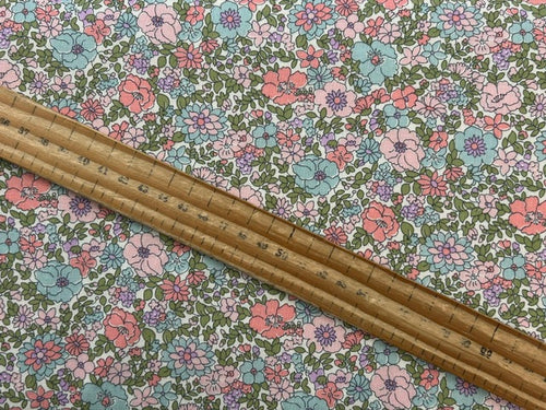 Liberty Everlasting Arley Rose Pink 14B Floral Cotton Fabric by 1/4 Metre*