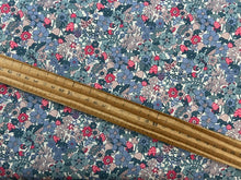 liberty everlasting flowertop forest flower floral blue purple strawberry strawberries cotton fabric shack malmesbury