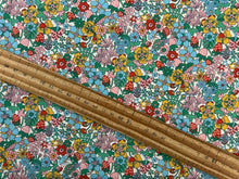 liberty everlasting flowertop forest flower floral blue yellow strawberry strawberries cotton fabric shack malmesbury