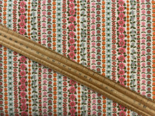 Liberty Everlasting Soho Stripes Pink/Peach 13B Floral Cotton Fabric by 1/4 Metre*