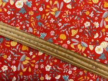 liberty everlasting wildflower field orange flower floral cotton fabric shack malmesbury