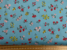 liberty heirloom 4 ditsy flower floral posy sprig blue cotton fabric shack malmesbury