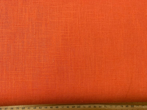 linen washed john louden fabric dark orange rust fabric shack malmesbury