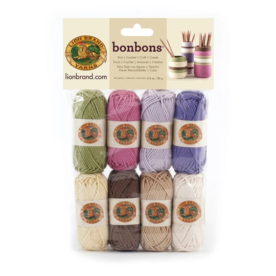 lion brand bonbons bonbon mini ball wool yarn pack 60g nature fabric shack malmesbury