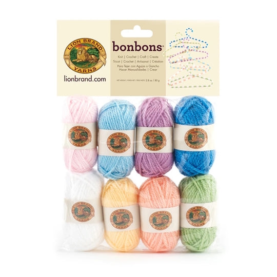 lion brand bonbons bonbon mini ball wool yarn pack 60g pastel fabric shack malmesbury