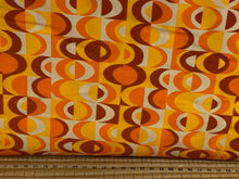 little johnny 70's geometric moons cord needlecord corduroy orange yellow brown fabric shack malmesbury 2