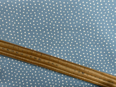 lizzy house moda funny valentine mini heart blue cotton fabric shack malmesbury