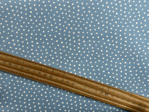 lizzy house moda funny valentine mini heart blue cotton fabric shack malmesbury