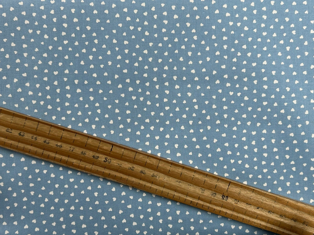 lizzy house moda funny valentine mini heart blue cotton fabric shack malmesbury