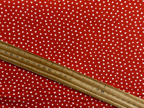 lizzy house moda funny valentine mini heart red cotton fabric shack malmesbury