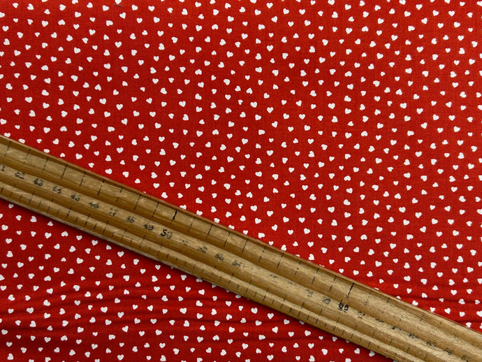 lizzy house moda funny valentine mini heart red cotton fabric shack malmesbury