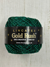 lncatex gold rush decorative thread yarn twine metallic sparkly green HCC3245 fabric shack malmesbury