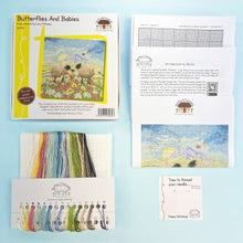 lucy pittaway cross stitch kit fabric shack malmesbury Butterflies & babies 3 