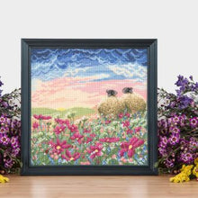lucy pittaway cross stitch kit fabric shack malmesbury ladybird in the meadow 2
