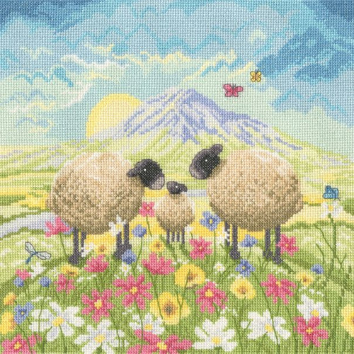lucy pittaway cross stitch kit fabric shack malmesbury Butterflies & babies 1 