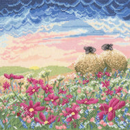 lucy pittaway cross stitch kit fabric shack malmesbury ladybird in the meadow 1 