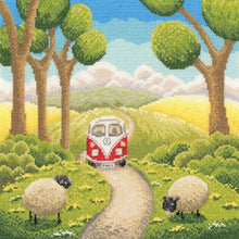 lucy pittaway cross stitch kit fabric shack malmesbury road trip 1 